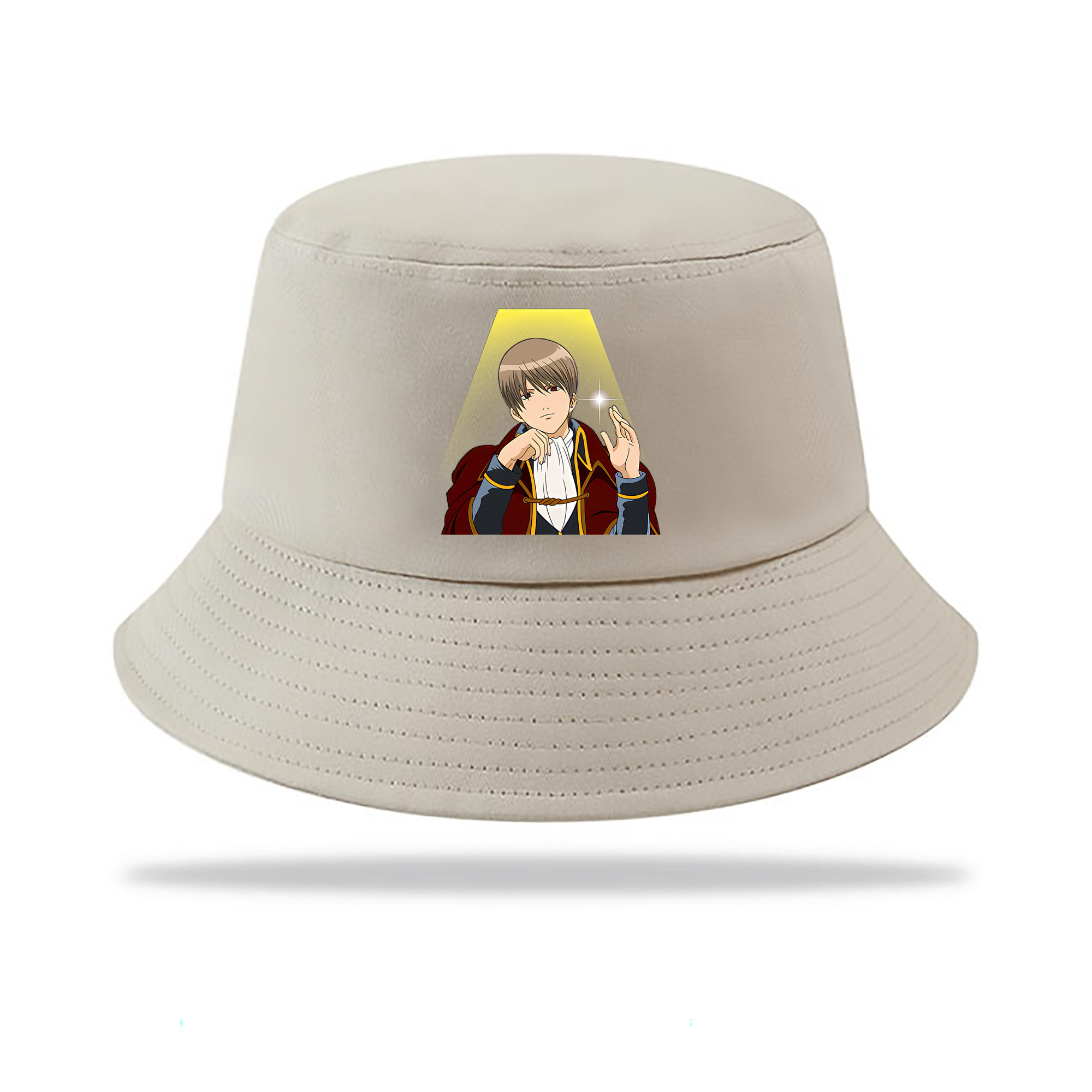 （画像用） ぎんたま 坂田銀時（さかたぎんとき） 神楽 志村新八（しむら しんぱち） GINTAMA Sakata Gintoki Kagura Shimura Shinpachi アウトドア日除けバケットハット